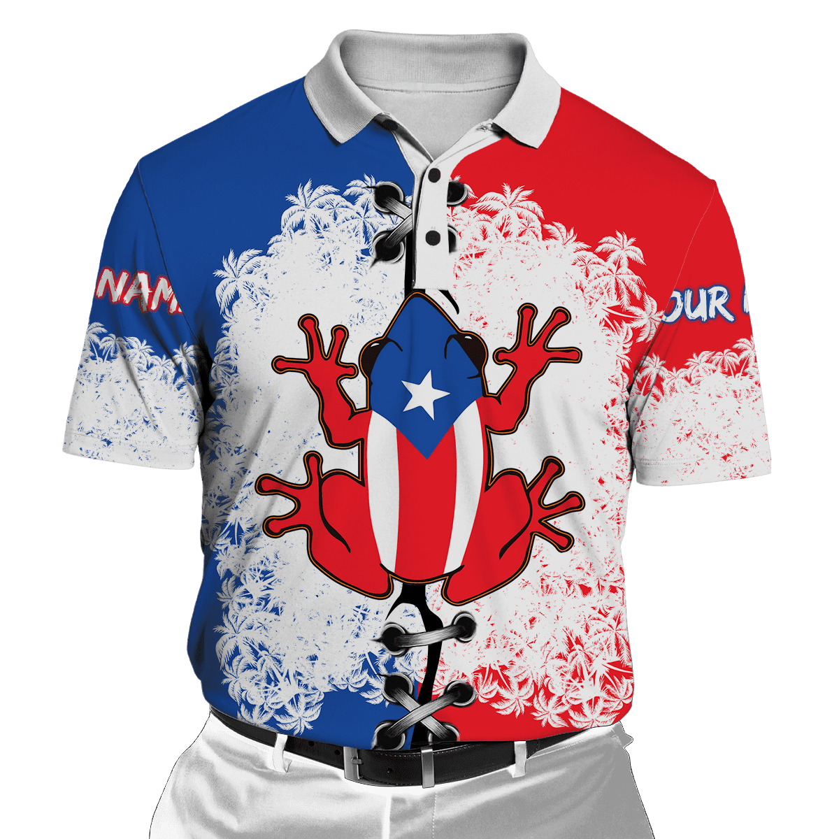 Customize Name Puerto Rico 3D All Over Printed Unisex Shirts