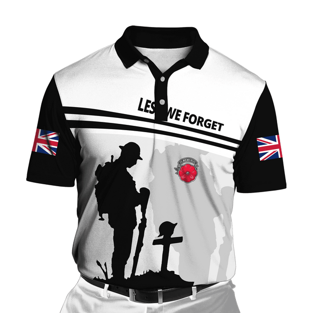 Lest we forget old man UK veteran 3D printed shirts