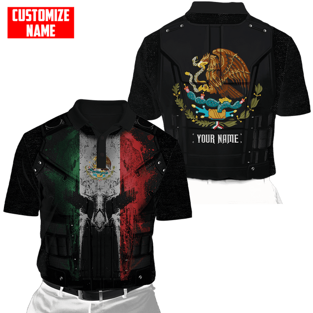 Customized Name Coat Of Arms Mexico 3D All Over Printed Unisex Shirts