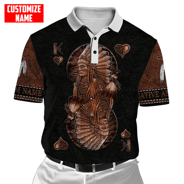 Customized name Native American 3D All Over Printed Unisex Shirts