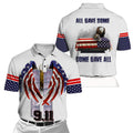 Firefighter 911 Patriot Day 3D All Over Printed Unisex Shirts