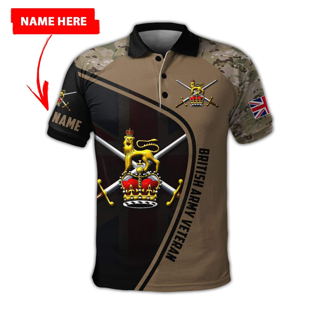 Custom Name XT British Army 3D Printed Shirts