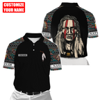 Customized name Native American 3D All Over Printed Unisex Shirts