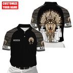 Customized Name Native American 3D All Over Printed Unisex Shirts
