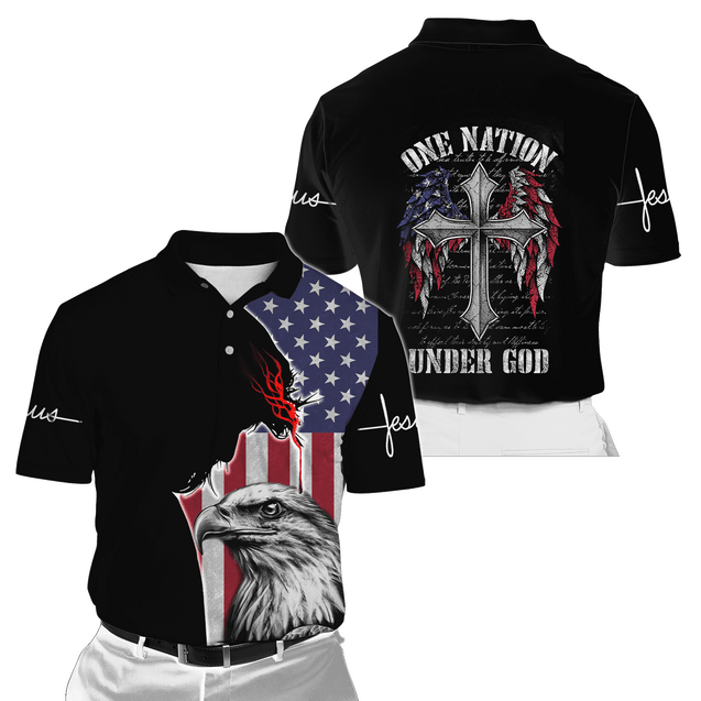 One Nation Under God 3D All Over Printed Unisex Shirts