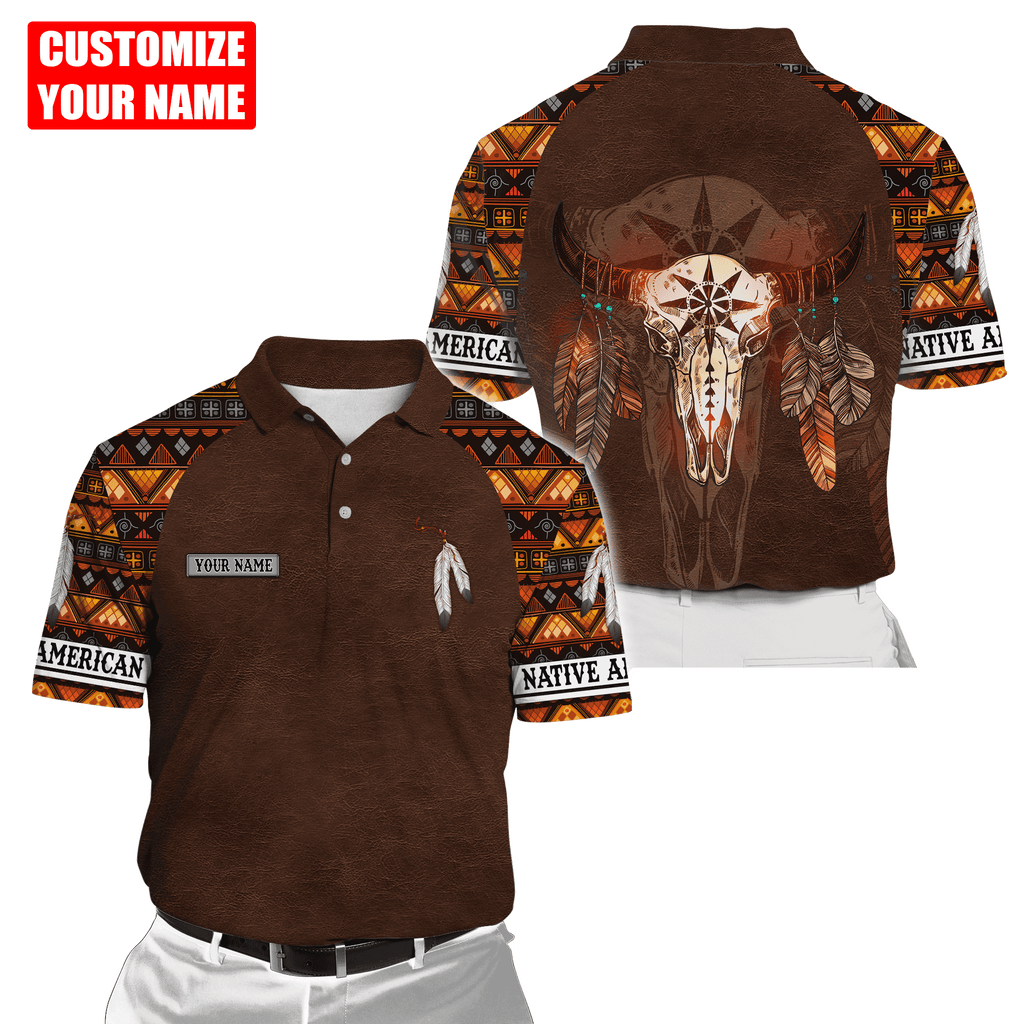 Customized Name Native American 3D All Over Printed Unisex Shirts