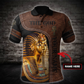 Custom name Pharaoh The God Ancient Egypt 3D design print shirts