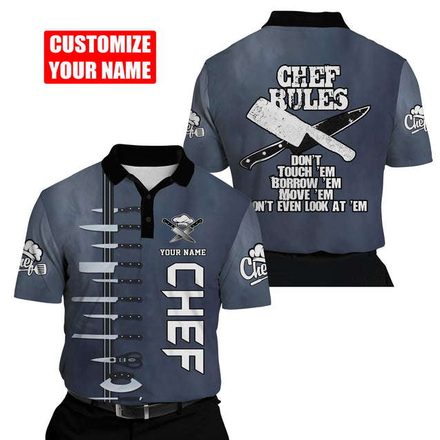 Custom Name Master Chef 3D All Over Printed Unisex Shirts