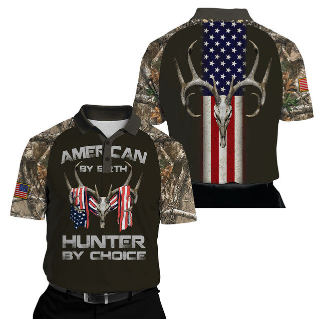 American By Birth Hunter By Choice 3D All Over Printed Unisex Shirts