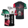 Mexican Skull-American Grown With American Roots 3D All Over Printed Shirts DQB10092003