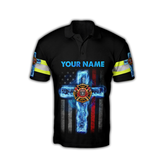 Customize Name Jesus And Firefighter 3D All Printed Hoodie For Men And Women MH25012104