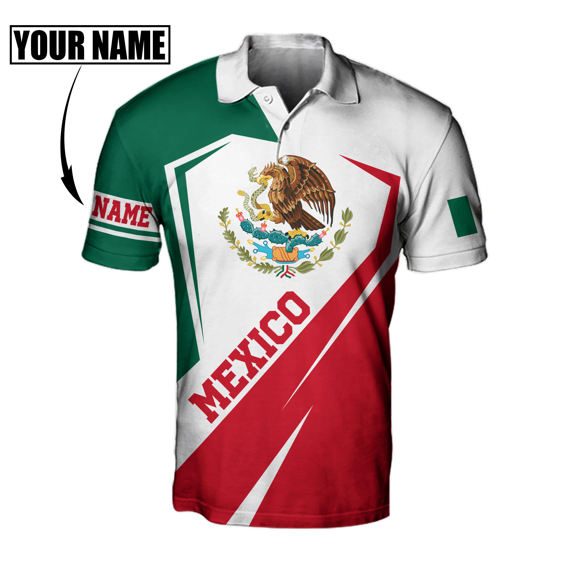 Mexico Hoodie Persionalized 3D All Over Printed Shirts