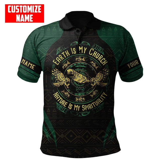 Customized name Native Earth Is By Church  3D All Over Printed Shirts