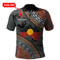 Custom name Aboriginal dots Zip pattern 3D design printed shirts