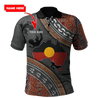 Custom name Aboriginal dots Zip pattern 3D design printed shirts