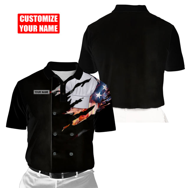 Custom Name American Master Chef 3D All Over Printed Unisex Shirts