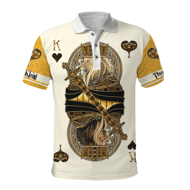 Yellow Alpha King Heart Lion  3D All Over Printed Unisex Shirts