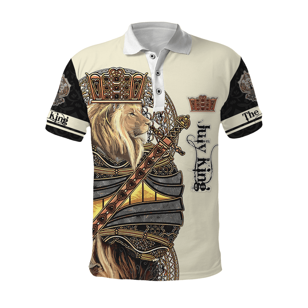 July Black King Lion  3D All Over Printed Unisex Shirts