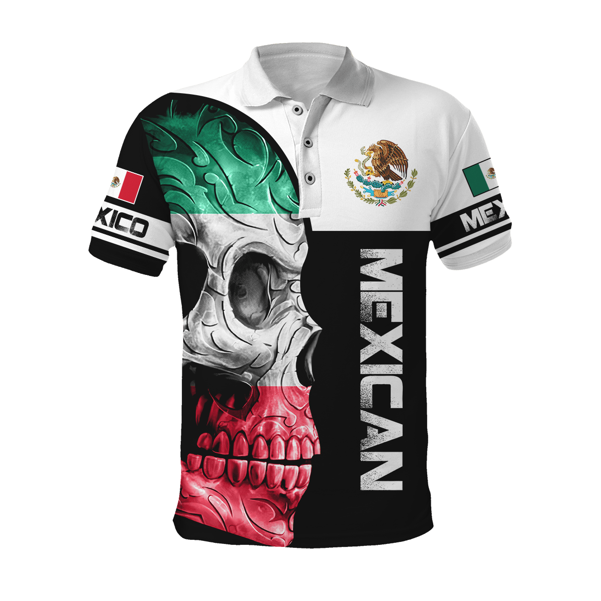 Mexican Skull 3D All Over Printed Shirts For Men and Women DQB10102001