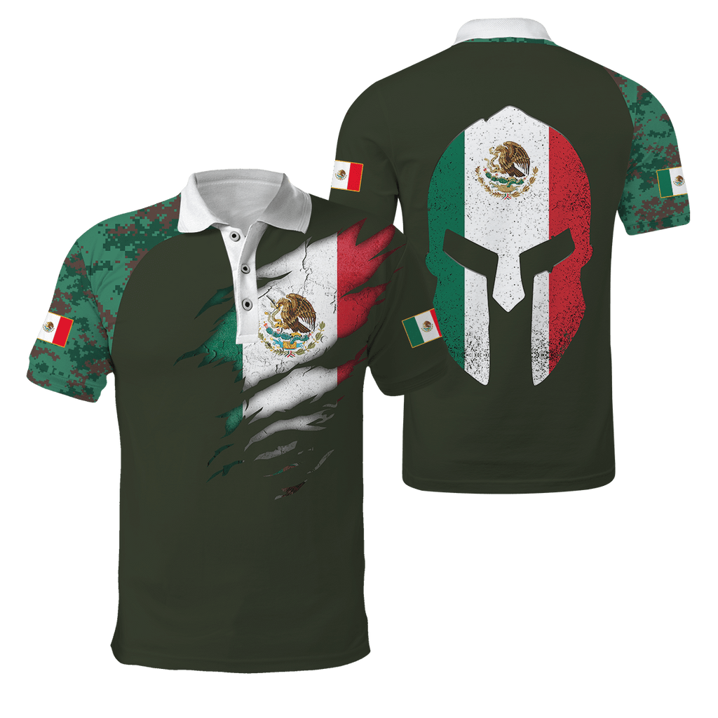 Mexican Coat Of Arm 3D All Over Printed Shirts DQB10142002