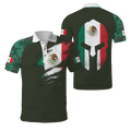 Mexican Coat Of Arm 3D All Over Printed Shirts DQB10142002