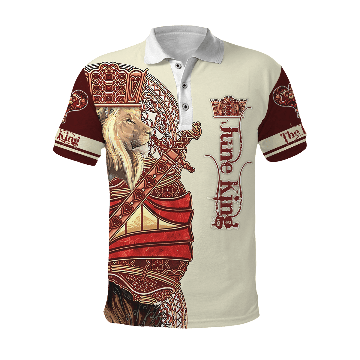 June King Lion 3D All Over Printed Unisex Shirts