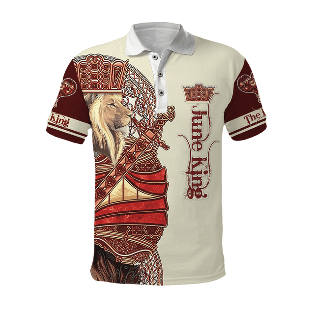 June King Lion 3D All Over Printed Unisex Shirts