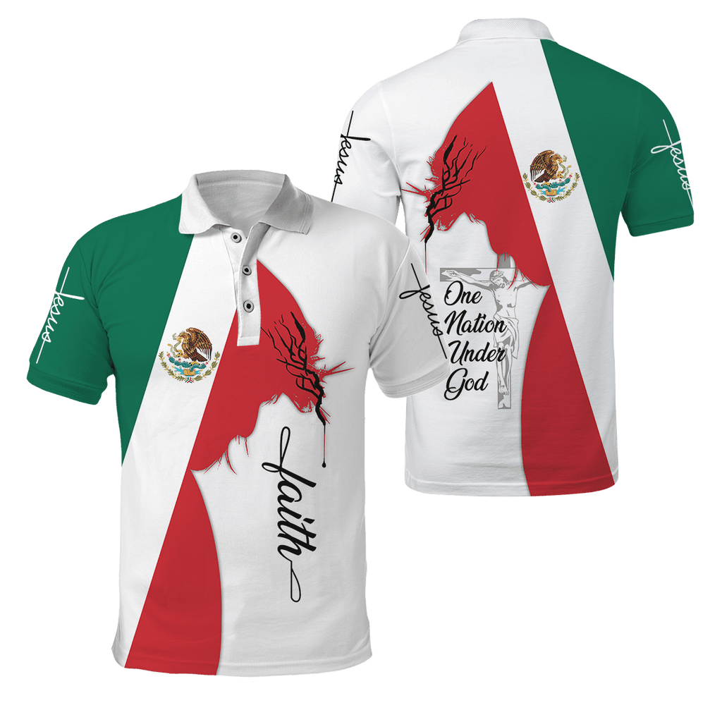 One Nation Under God Mexican Jesus 3D All Over Printed Shirts DQB10092002