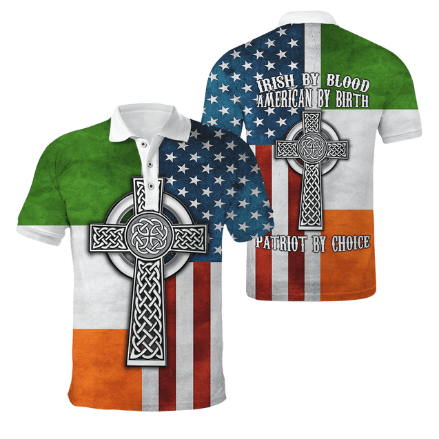 Irish By Blood American By Birth 3D All Over Printed Shirts For Men and Women DQB29102002