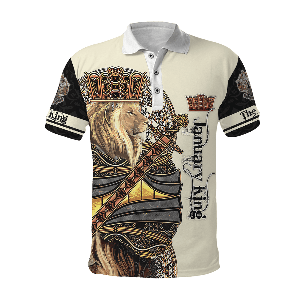 January Black King Lion  3D All Over Printed  Unisex Shirts