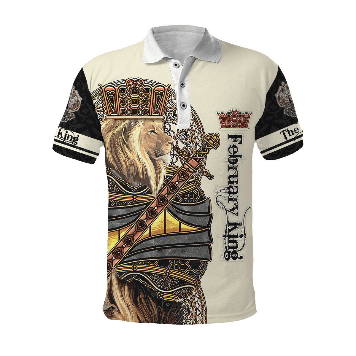 February King Lion 3D All Over Printed  Unisex Shirts