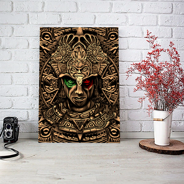 Aztec Art 3D All Over Printed Poster Vertical