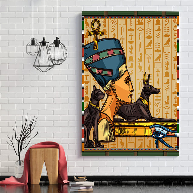 Ancient Egypt Poster Vertical 3D Printed