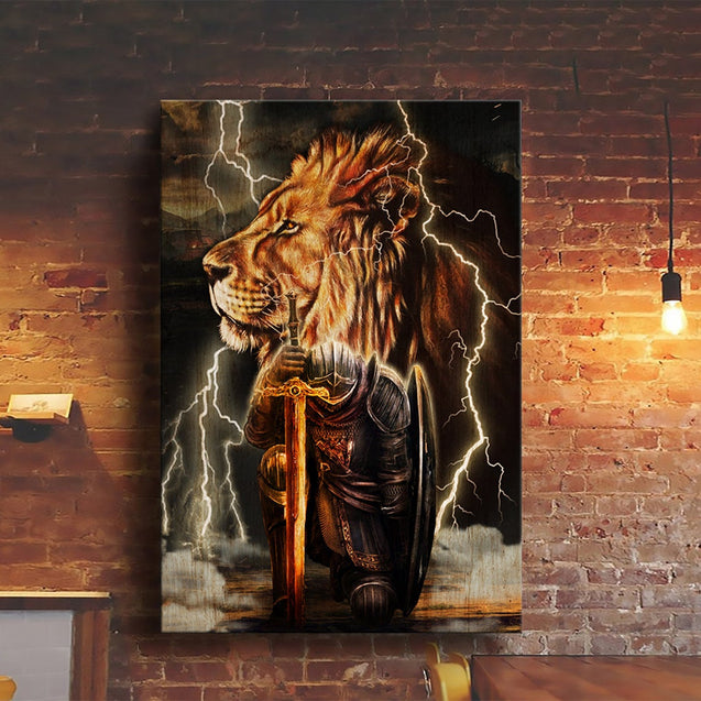 Jesus Christian Lion Son Of God Poster Vertical 3D Printed