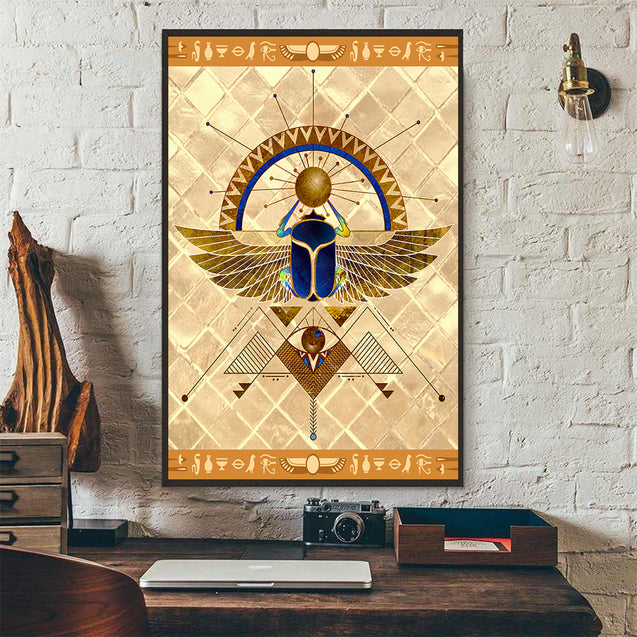 Ancient Egypt Poster Vertical 3D Printed