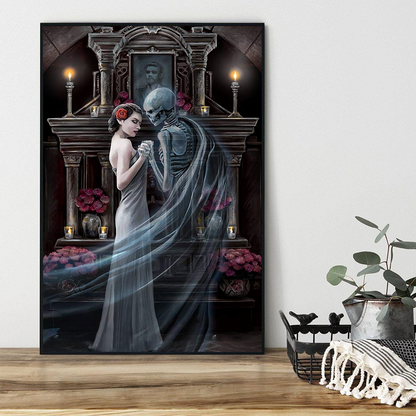 Skull Poster Vertical 3D Printed