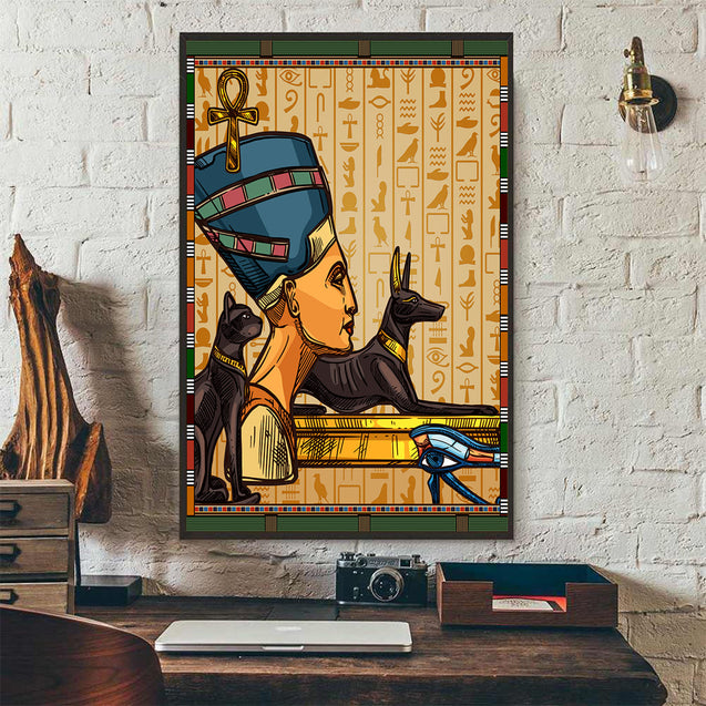 Ancient Egypt Poster Vertical 3D Printed