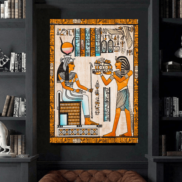 Ancient Egypt Poster Vertical 3D Printed