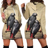 All Over Printed Parrots Hoodie Dress H2079B-Apparel-HbArts-Hoodie Dress-S-Vibe Cosy™