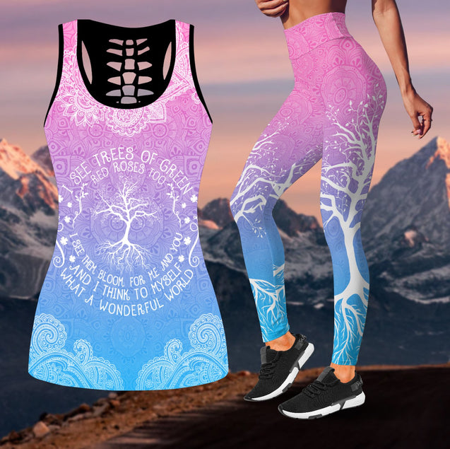 Chakra Yoga Combo Tank + Legging Limited Pi020401-Apparel-NM-S-S-Vibe Cosy™