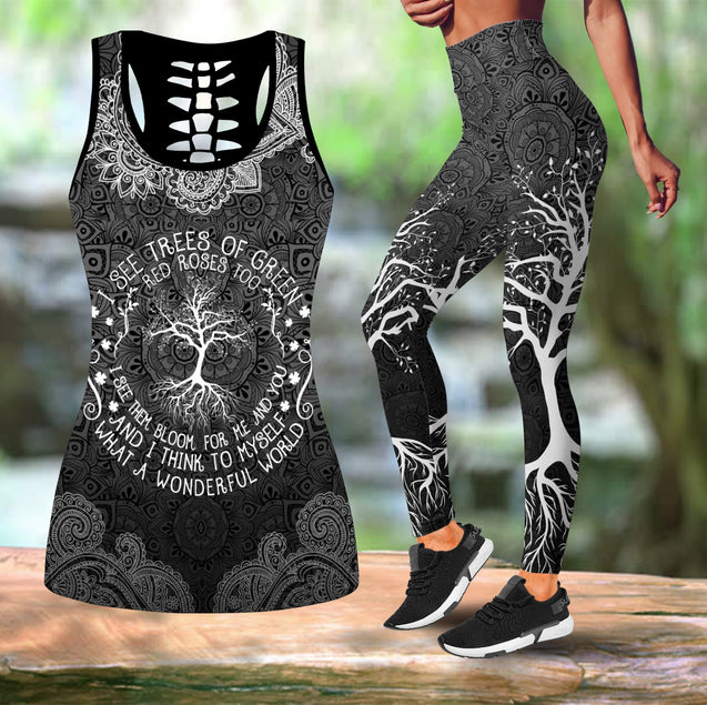 Chakra Yoga Combo Tank + Legging Limited Pi020402 - Amaze Style™-Apparel