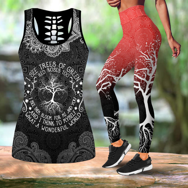 Chakra Yoga Combo Tank + Legging Limited Pi020404-Apparel-NM-S-S-Vibe Cosy™