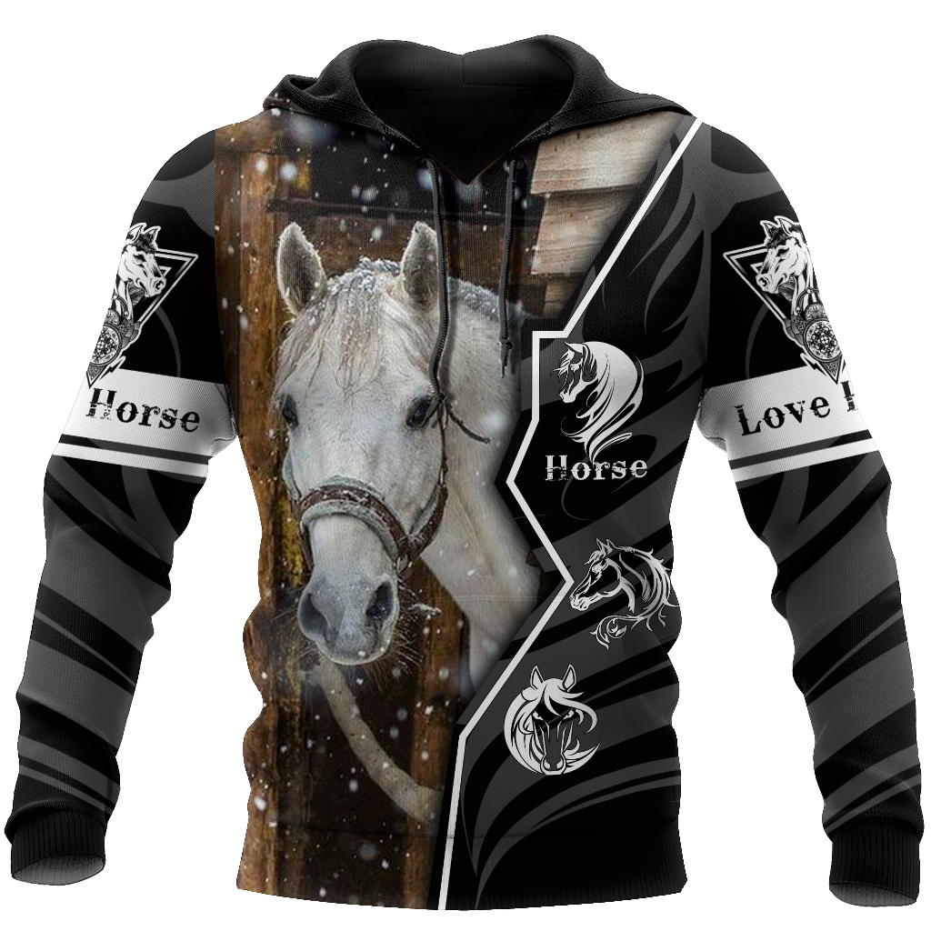 Beautiful Horse 3D All Over Printed shirt for Men and Women Pi040102-Apparel-TA-Hoodie-S-Vibe Cosy™