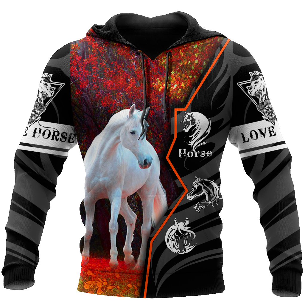 Beautiful Horse 3D All Over Printed shirt for Men and Women Pi040103-Apparel-TA-Hoodie-S-Vibe Cosy™