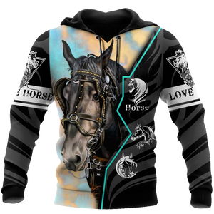 Beautiful Horse 3D All Over Printed shirt for Men and Women Pi040105-Apparel-NNK-Hoodie-S-Vibe Cosy™