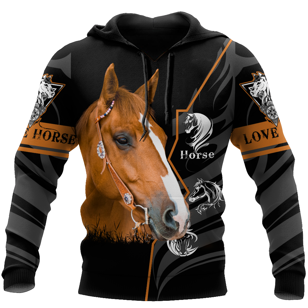 Beautiful Horse 3D All Over Printed shirt for Men and Women Pi040106-Apparel-TA-Hoodie-S-Vibe Cosy™
