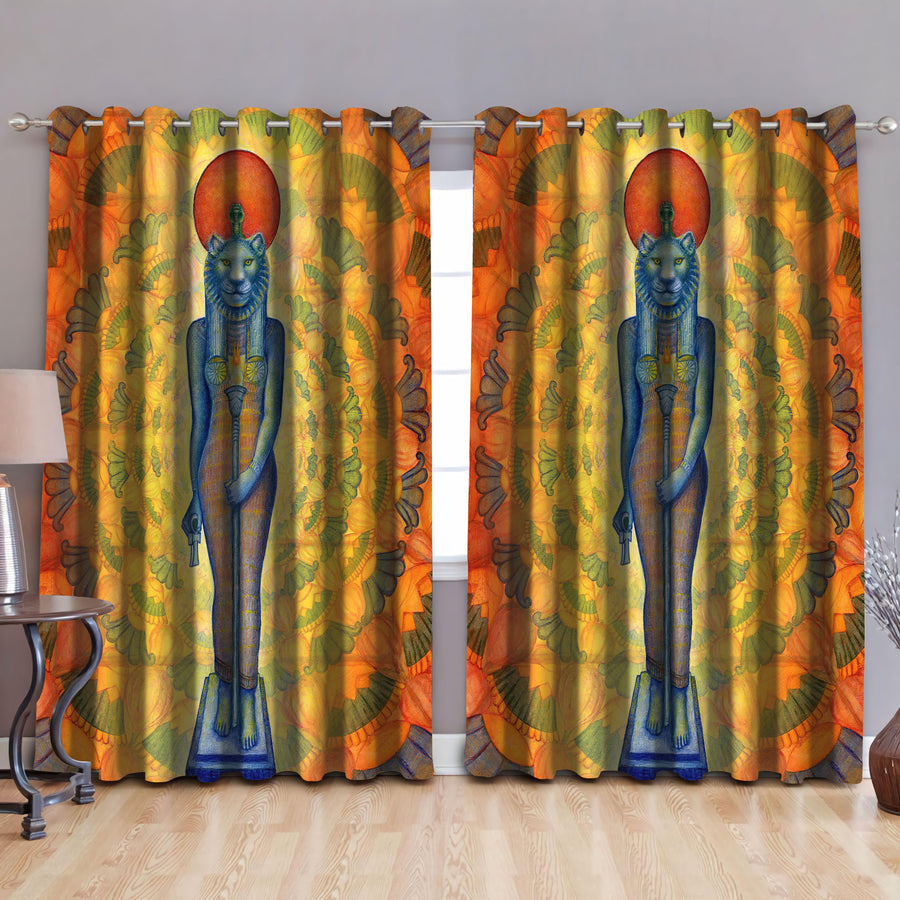 Ancient Egyptian Culture Cat Window Curtains-MEI