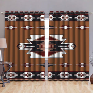 Native American Pattern 3D All Over Printed Window Curtains