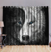 Wolf Pattern 3D All Over Printed Window Curtains