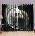 Wolf Pattern 3D All Over Printed Window Curtains